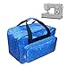 TLBTEK TLBTEK Blue Sewing Machine Carrying Case,Universal Canvas Carry Tote Bag with Shoulder Strap,Portable Padded Storage  - Image 2