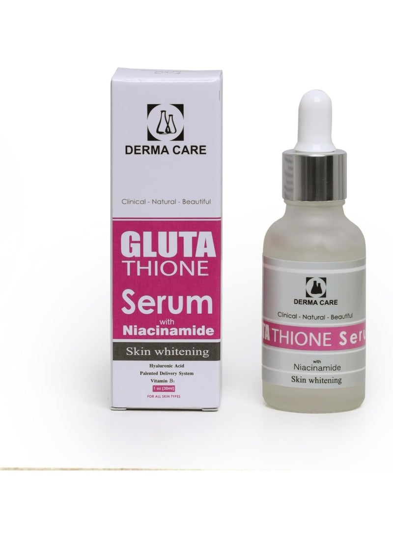DERMA CARE سيروم ديرما كير جلوتاثيون مع نياسيناميد – سيروم لتفتيح البشرة وتوحيد لونها - Image 1