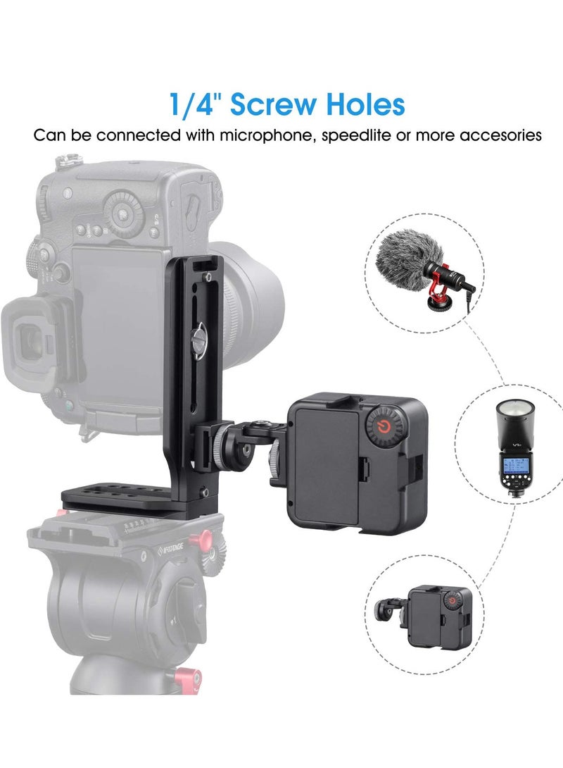 DSLR Camera L-Type Quick Release Plate for Easy Vertical and Horizontal Switching on Tripods and Monopods - Stabilizer Quick Release Board. - Image 5