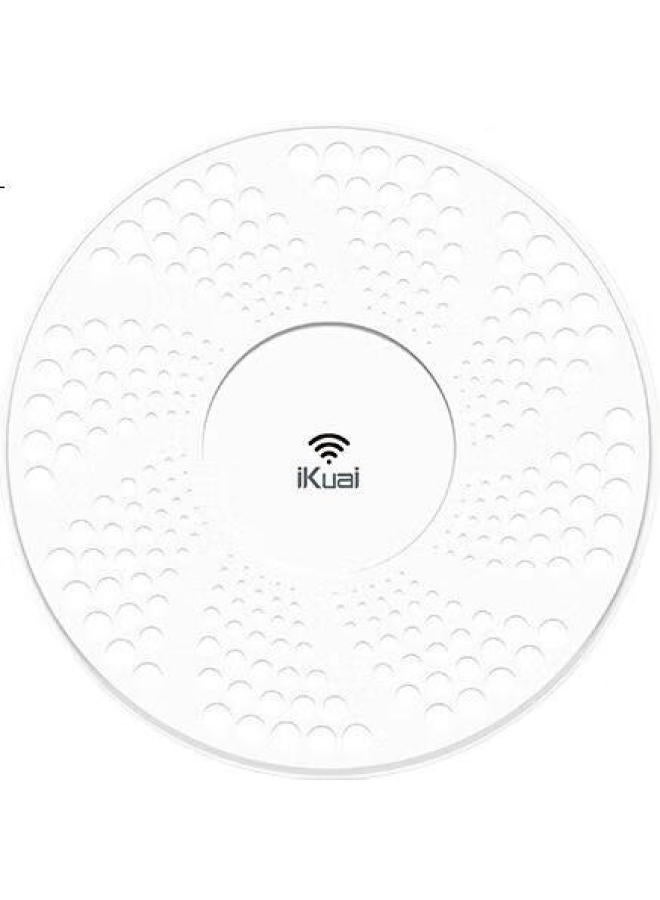 Ikuai Ceiling-Mounted Ap 2.5G Port, Wifi 6 Wireless Ap, Ax6000 With Built-In 4 Antennas, 160Mhz, 6000M Wireless Speed, Supports Ac Management/Poe Power Hx6000 - Image 1