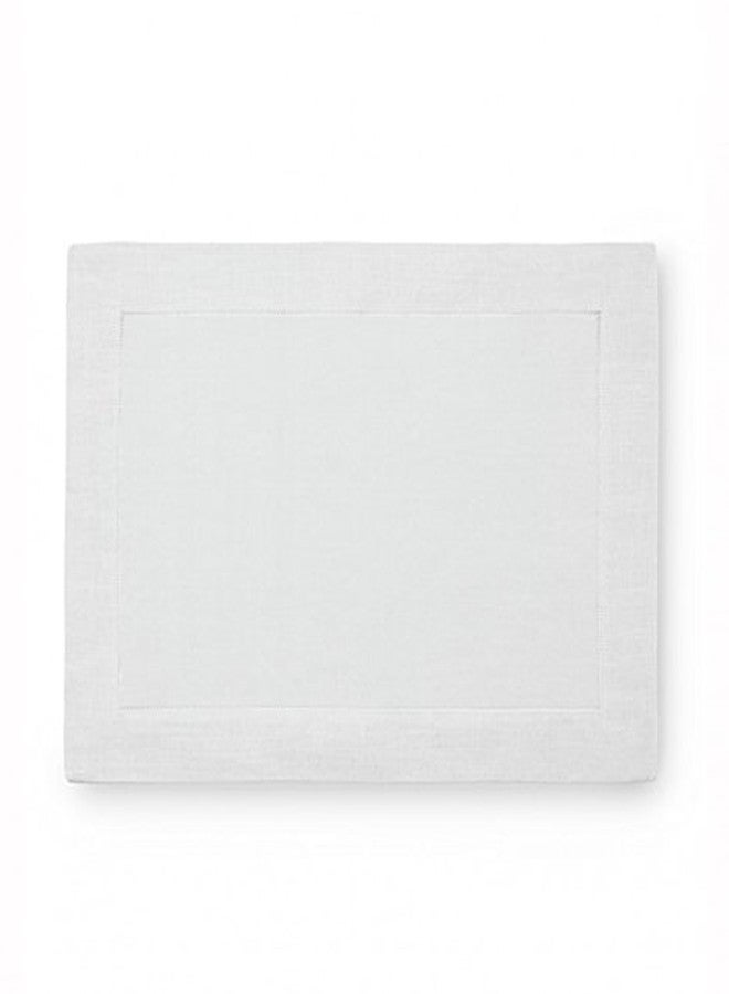 Sferra Festival Linen Hemstitched Placemats - White - Image 1