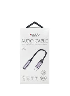 Yesido Yesido Audio Cable AUX 3.5MM Lightning To Headphone Adapter 3.5millimeter Black  - Image 3