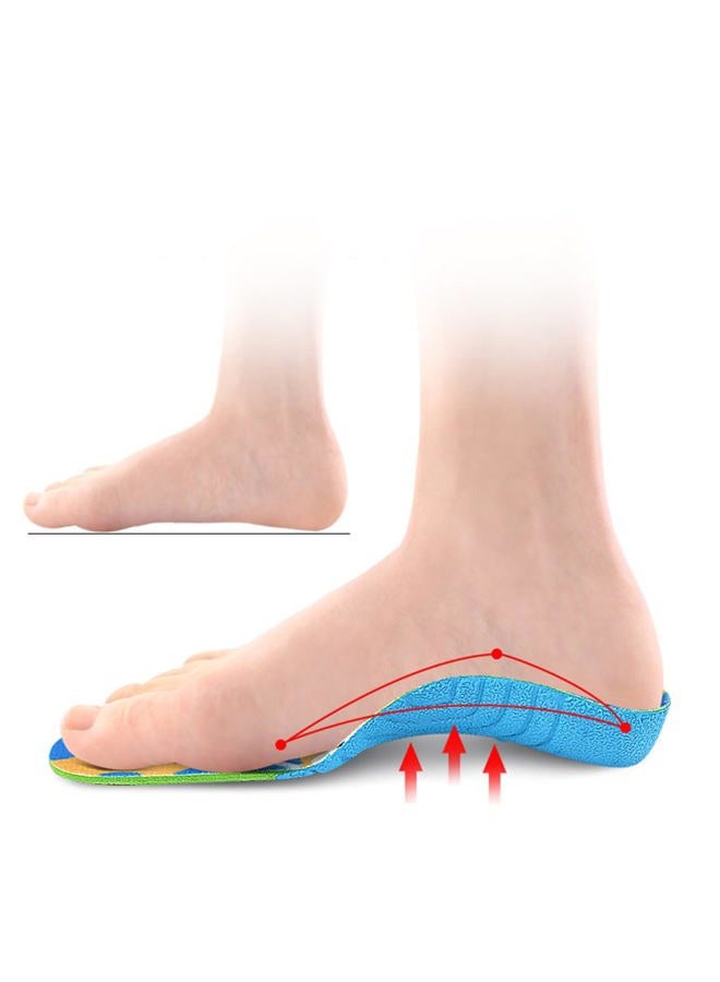 JSHshield Childrens Orthopedic Insoles,Kids Orthotic Arch Support Shoe Insoles,Sturdy Orthotic Technology for Kids with Flat Feet Who Need Arch Support,Plantar Fasciitis,Feet Heel Pain Relief - Image 2