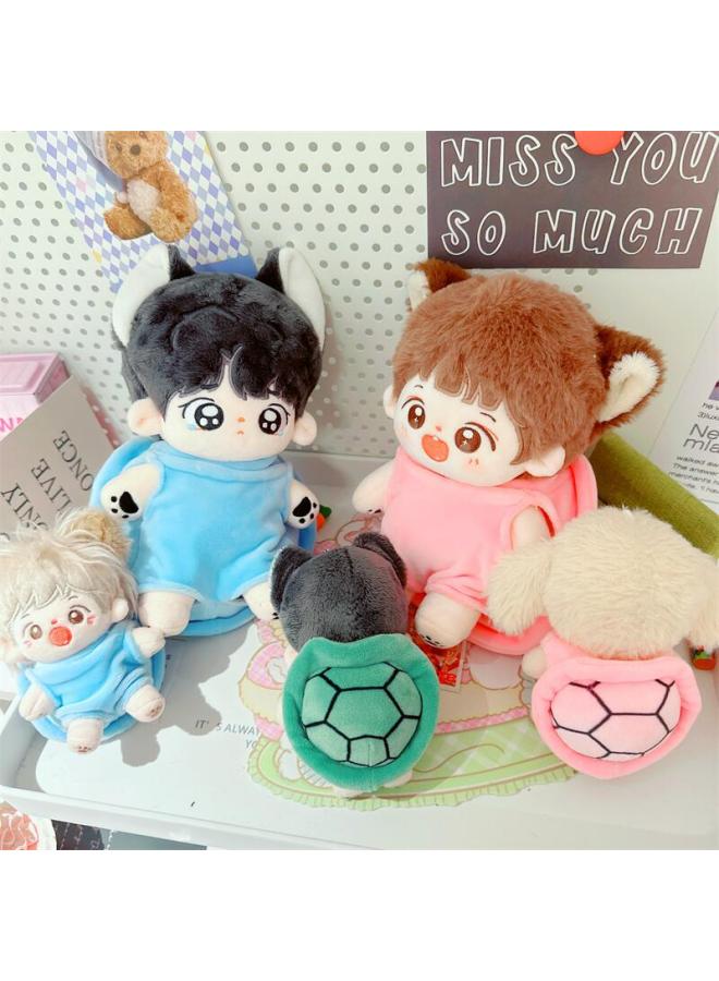 Spot Cotton Doll Clothes 10cm15cm20cm Turtle Shell Pajamas Crawling Clothes Funny Clothes Jumpsuit-Specifications:20cm-Color:Turtle Shell Green - Image 3