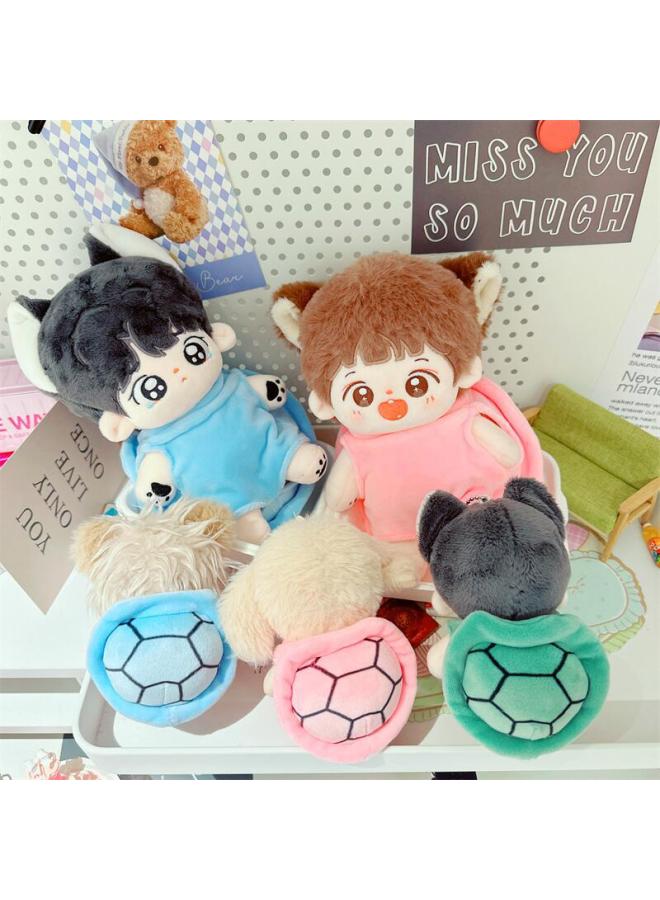 Spot Cotton Doll Clothes 10cm15cm20cm Turtle Shell Pajamas Crawling Clothes Funny Clothes Jumpsuit-Specifications:20cm-Color:Turtle Shell Green - Image 2