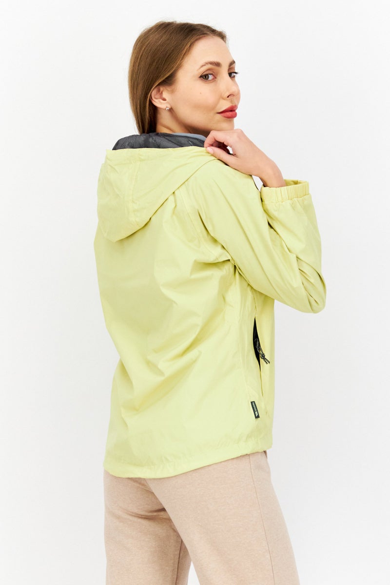 Trespass Women Brand Logo Windproof Jacket, Yellow - Image 2