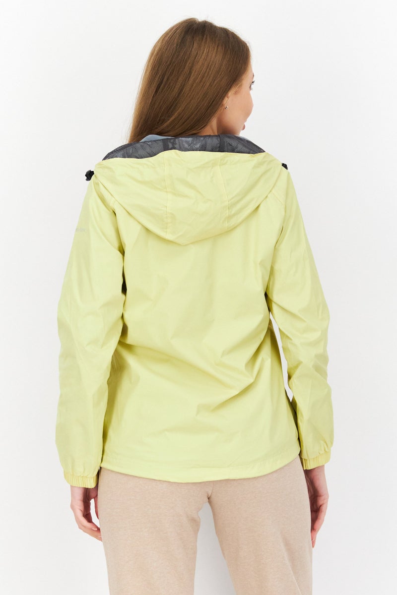 Trespass Women Brand Logo Windproof Jacket, Yellow - Image 3