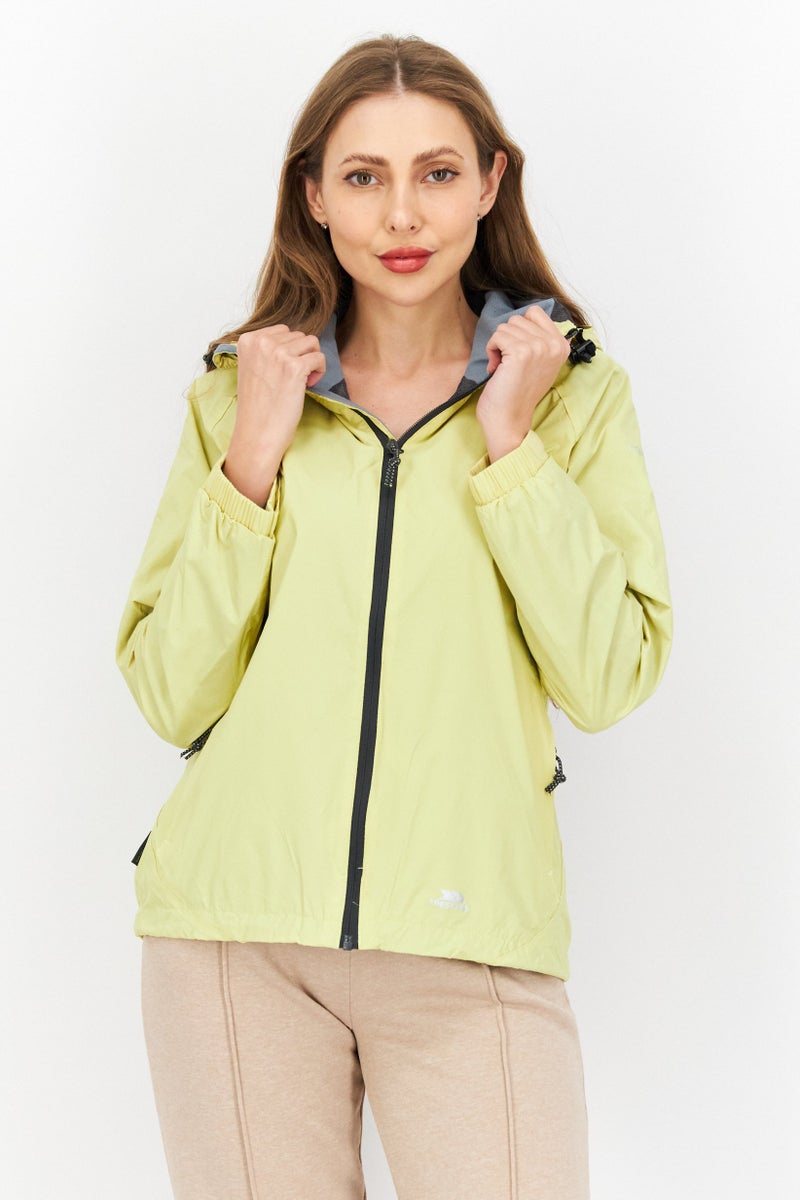 Trespass Women Brand Logo Windproof Jacket, Yellow - Image 1