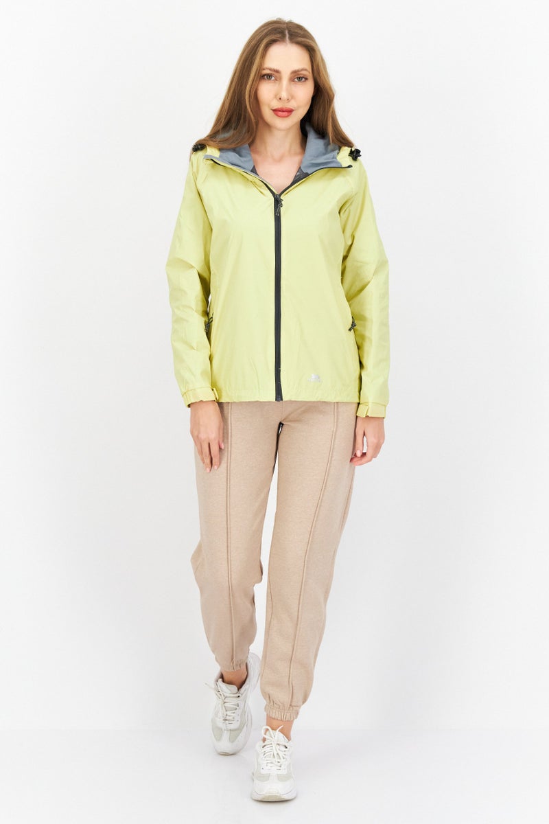 Trespass Women Brand Logo Windproof Jacket, Yellow - Image 4