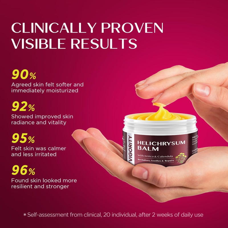 Vigority Helichrysum Balm Soothes & Repairs: Restorative Arnica Cream with Calendula for Bruised, Fragile & Thin Skin â€“ Moisturizes, Revitalizes & Strengthens Skin Barrier for Adult Seniors - 3.4 oz - Image 4
