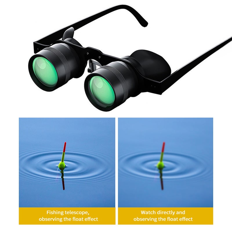 Fishing Binoculars Hands-Free Fishing Binoculars Portable Telescope Focal Length Adjustable for Bird Watching, Sports, Concerts, Theater, and Sightseeing - Image 4