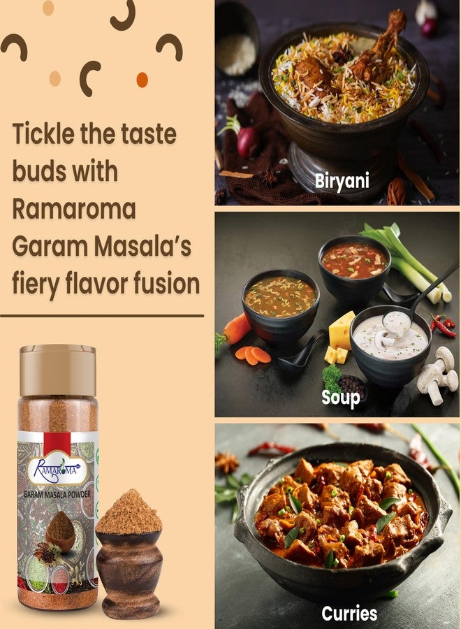 Ramaroma Natural Garam Masala Indian 15-Spice Blend Powder, 3.5oz (100g) All Natural, Salt-Free | Vegan | No Colors | Gluten Friendly | NON-GMO | Rich in Flavor, Naturally Processed and No Preservatives - Image 5