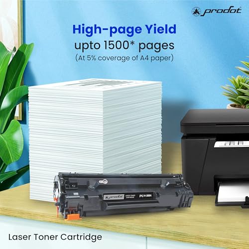 ProDot 388 Toner Cartridge Replaces HP CC388A Compatible with HP LaserJet P1007/P1008/P1106/P1108/M1136 MFP/1213nf MFP/1216n I 1500 Page Yield I 1 Year Warranty (1 PC) - Image 3