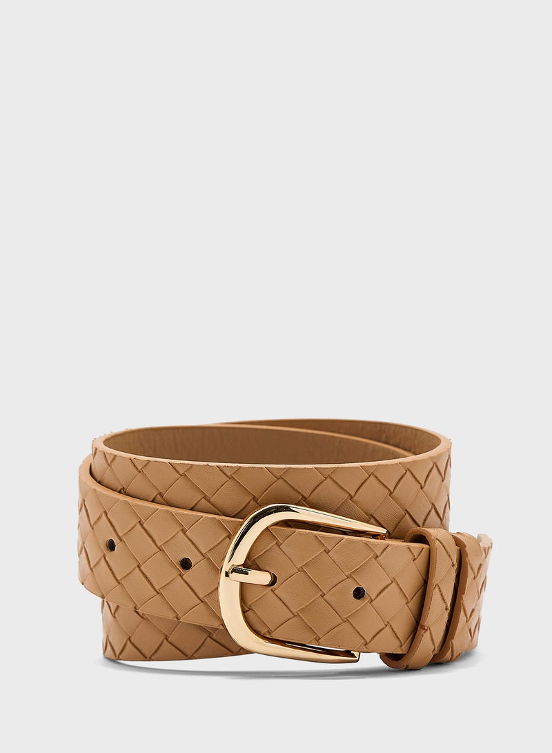 Ginger Weave Textured Belt  - Image 1