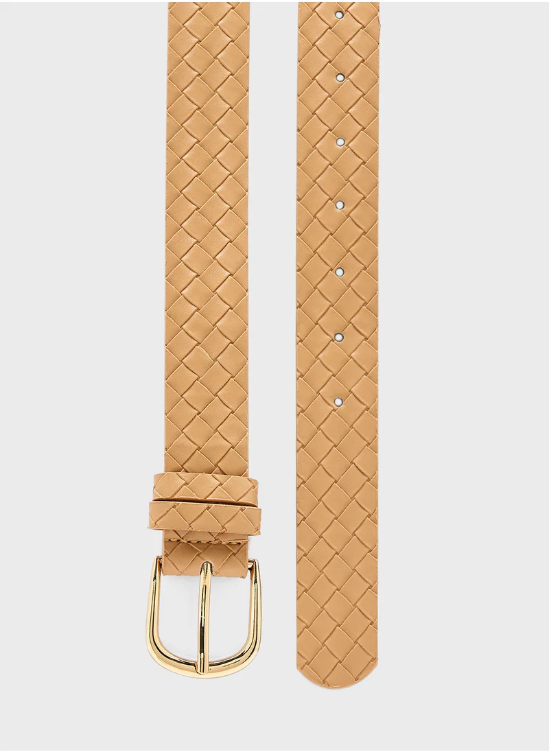 Ginger Weave Textured Belt