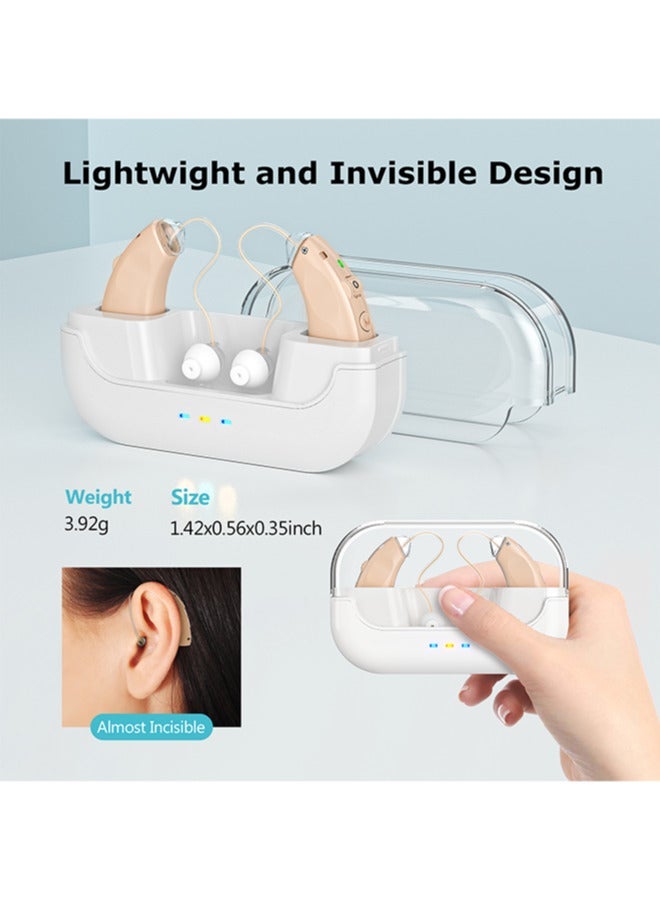 Chixing Rechargeable Hearing Aids for Seniors with Noise Reduction Digital Hearing Amplifiers for Hearing Loss with Charging Box - Image 5