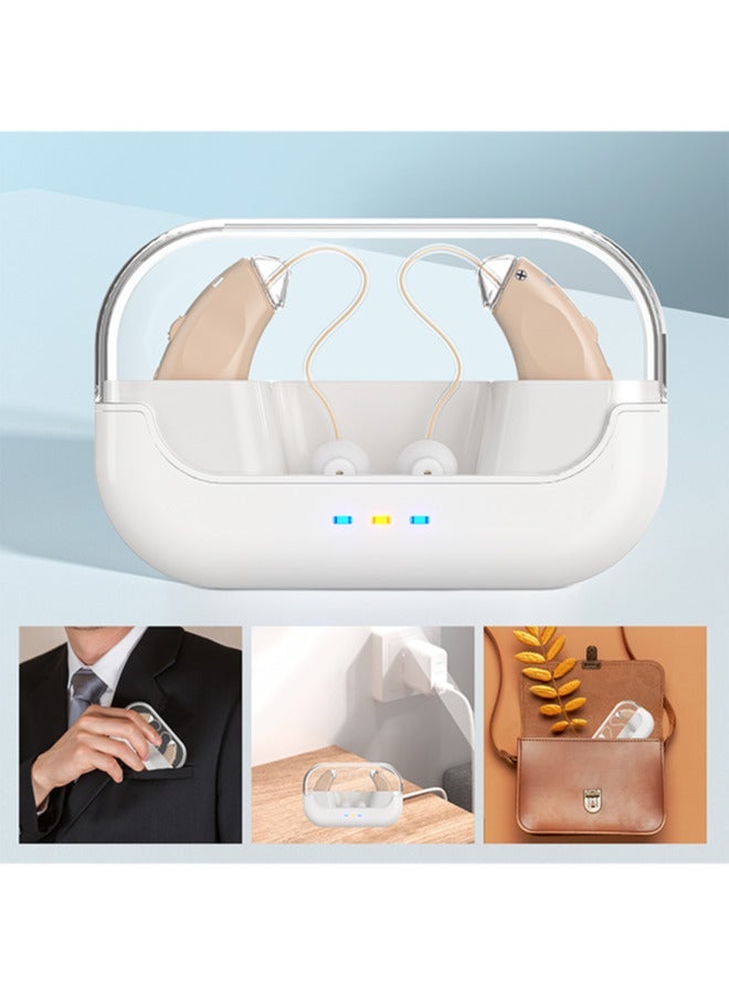 Chixing Rechargeable Hearing Aids for Seniors with Noise Reduction Digital Hearing Amplifiers for Hearing Loss with Charging Box - Image 4
