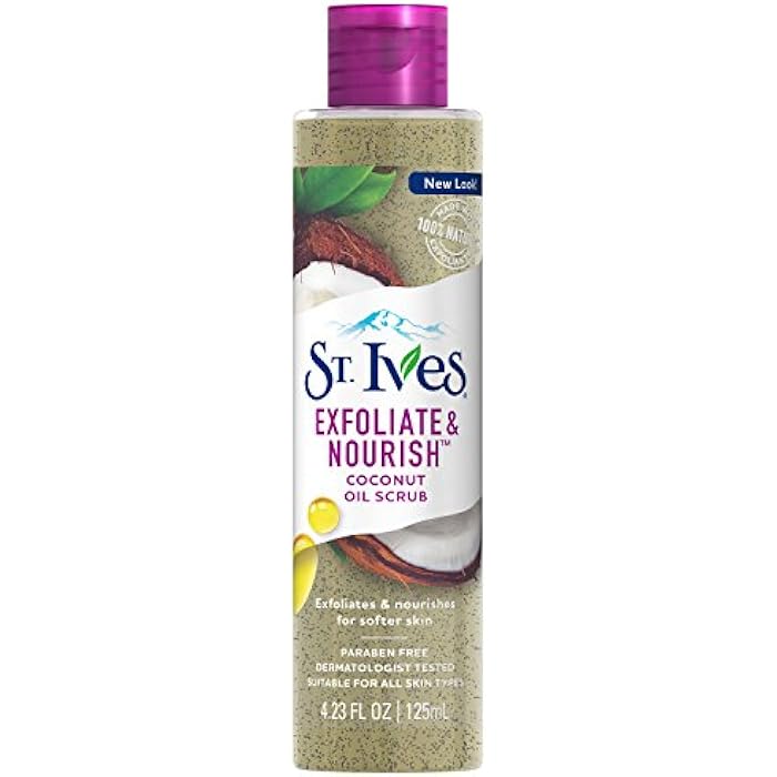 St. Ives Exfoliate & Nourish Facial Oil Scrub, Coconut 4.23 oz - Image 1