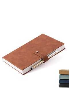 LYNLYN Refillable Writing Journals Notebook,A5 Ruled Magnetic Faux Leather Hardcover Notebook for Men and Women, Great Gift for Business School Travel Personal  - Image 1