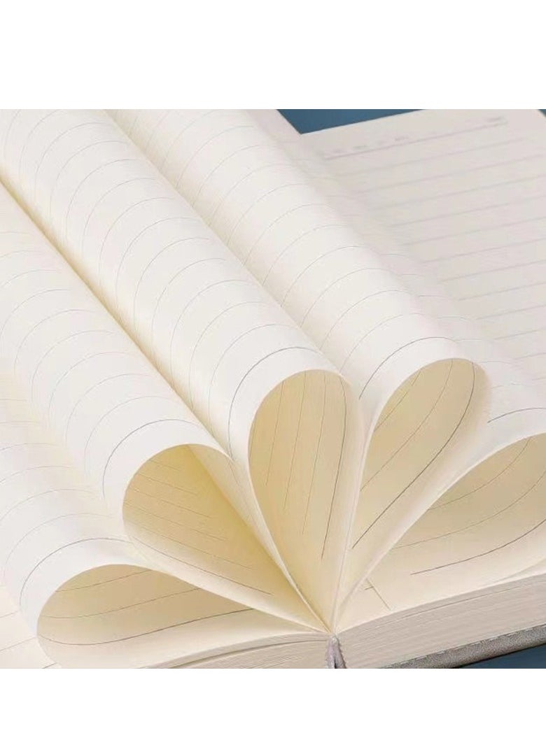 LYNLYN Refillable Writing Journals Notebook,A5 Ruled Magnetic Faux Leather Hardcover Notebook for Men and Women, Great Gift for Business School Travel Personal  - Image 2