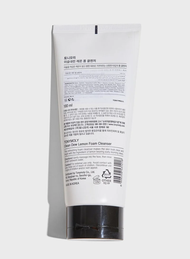 TONYMOLY Clean Dew Lemon Foam Cleanser
