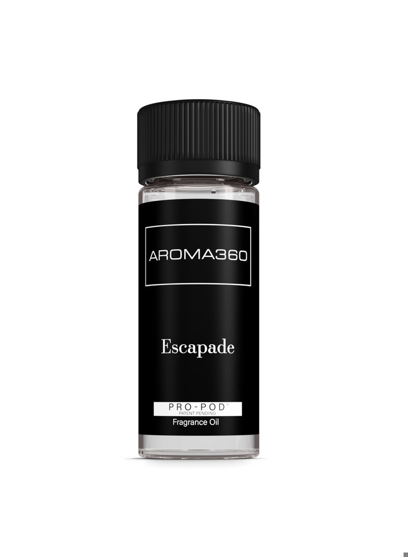 AROMA360 Escapade Pro-Pod Oil Blend - Hotel Inspired for Luxury Essential Oil Diffusers - Aromatherapy Scent Diffuser Oil - Ozone, Jasmine, and Black Pepper  - Image 1