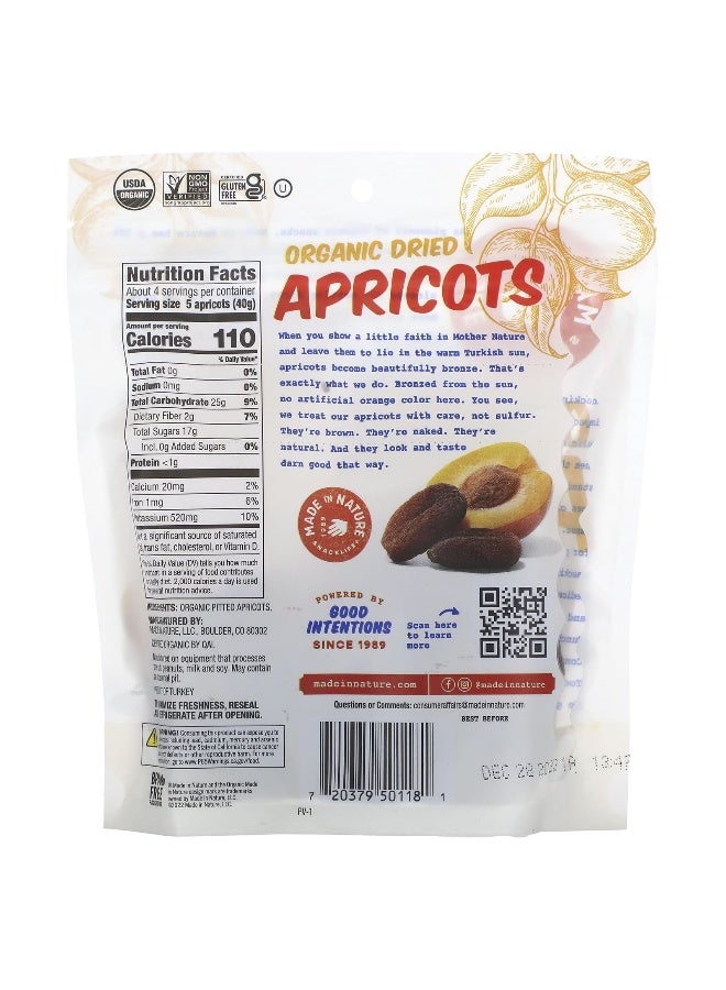 Made in Nature, Organic Dried Apricots, Tree-Ripened & Unsulfured, 6 oz (170 g) - Image 2