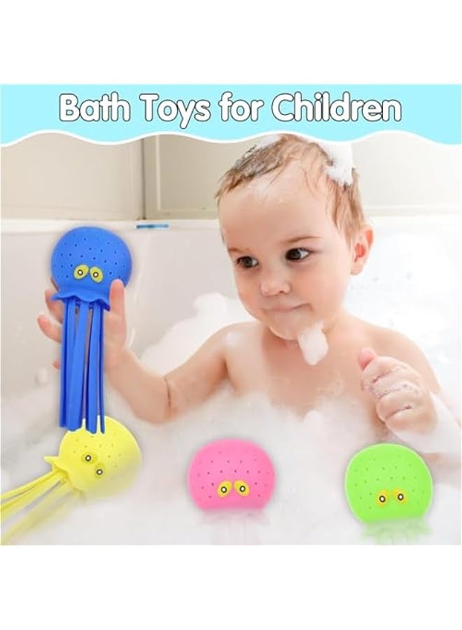 DURKU Octopus Bath Toy for Toddlers, Water Table Splash Balls, Summer Swimming Pool Toys Kids 3-8 - Image 2