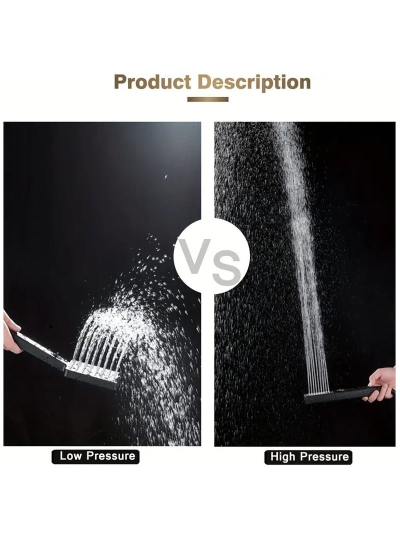 Arabest - Transform Your Shower Experience with a 6 High Pressure RainShower Head and Two-in-One Handheld Set, Plus 78 Extra LongHose, 3-Way Diverter, and Adhesive Shower Head Holder! - Image 1