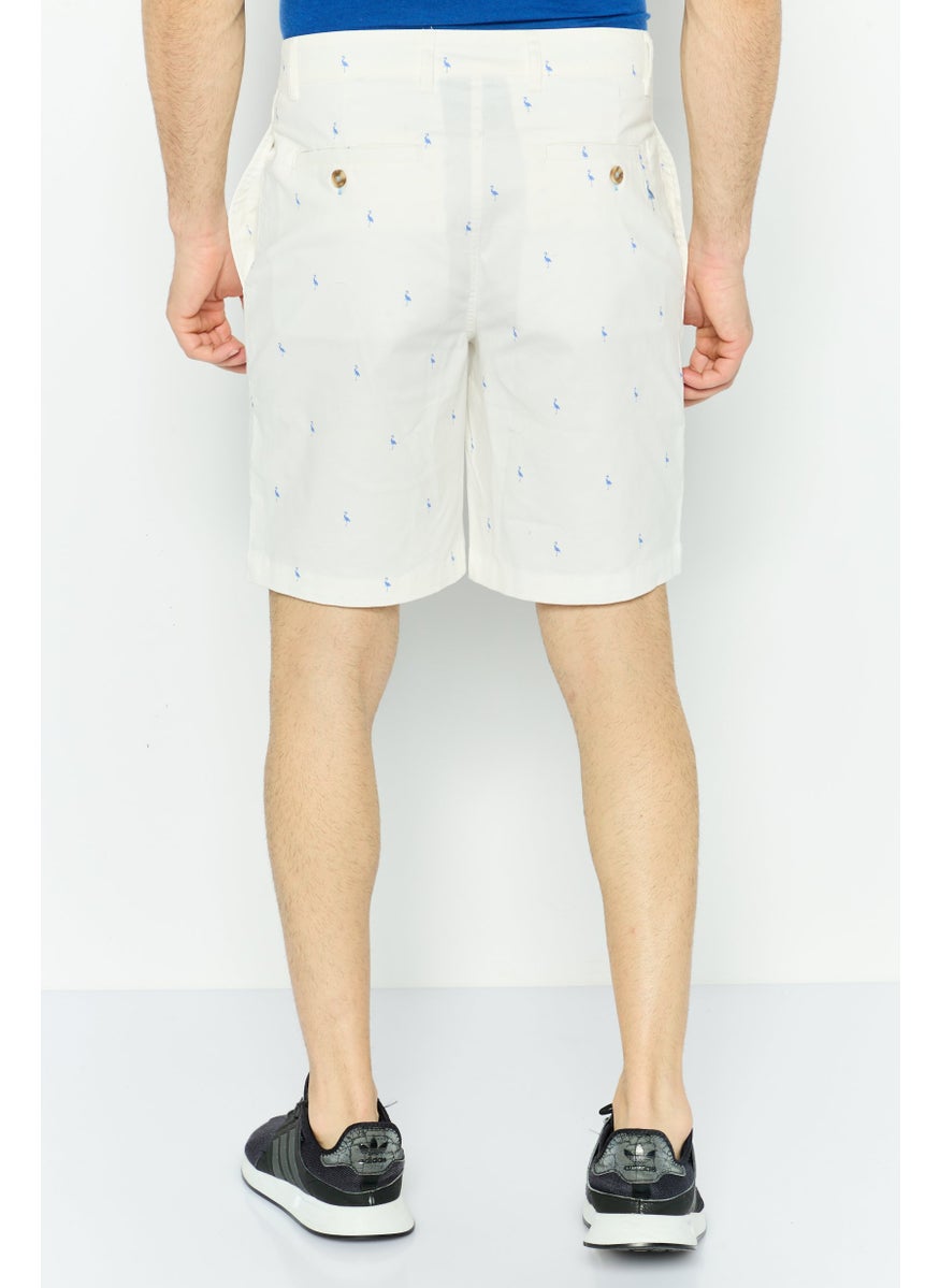 Men All Over Print Chino Shorts, White - pzsku/ZC645186CBCB249AA6D4BZ/45/_/1737642630/6299ba7a-f430-4bce-a853-761500bda9d0