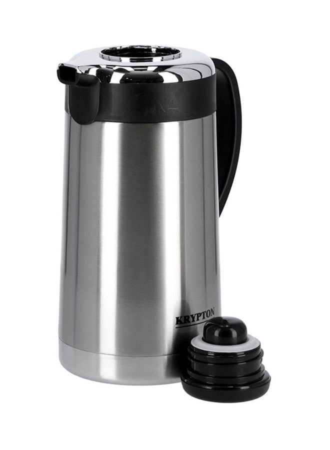 KRYPTON Stainless Steel Vacuum Flask Silver/Black 1.9Liters - Image 2