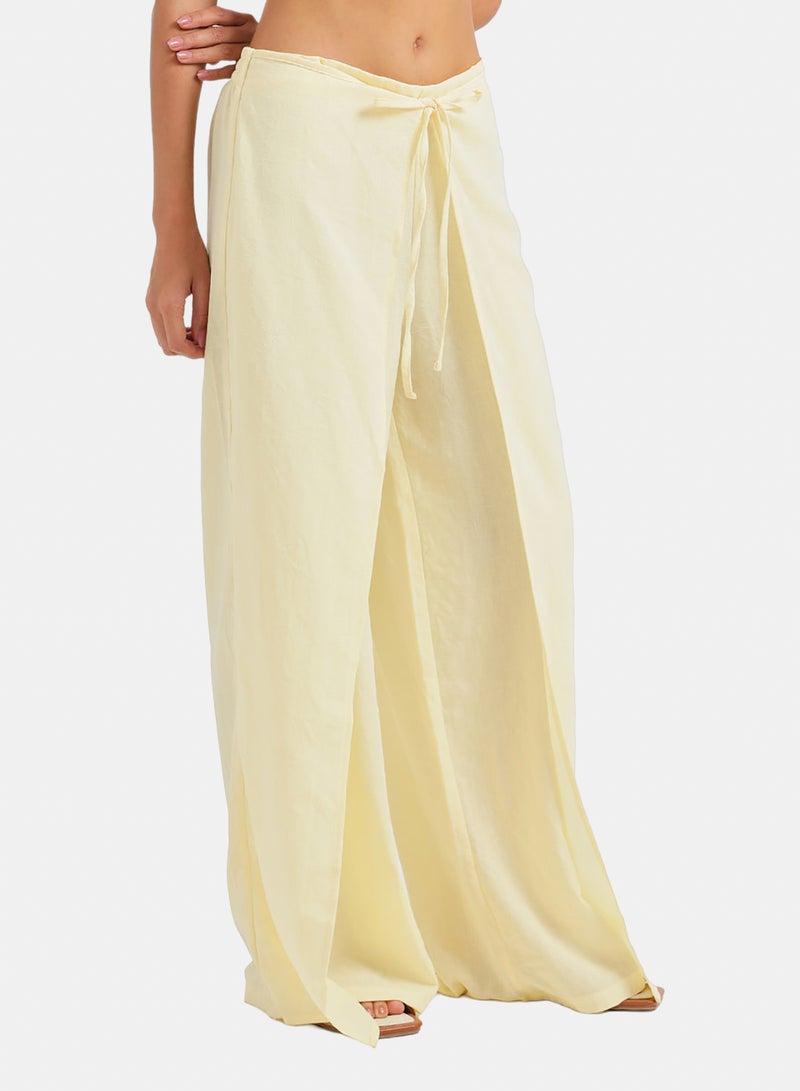 Carina Wide-Leg Wrap Pants - Image 2