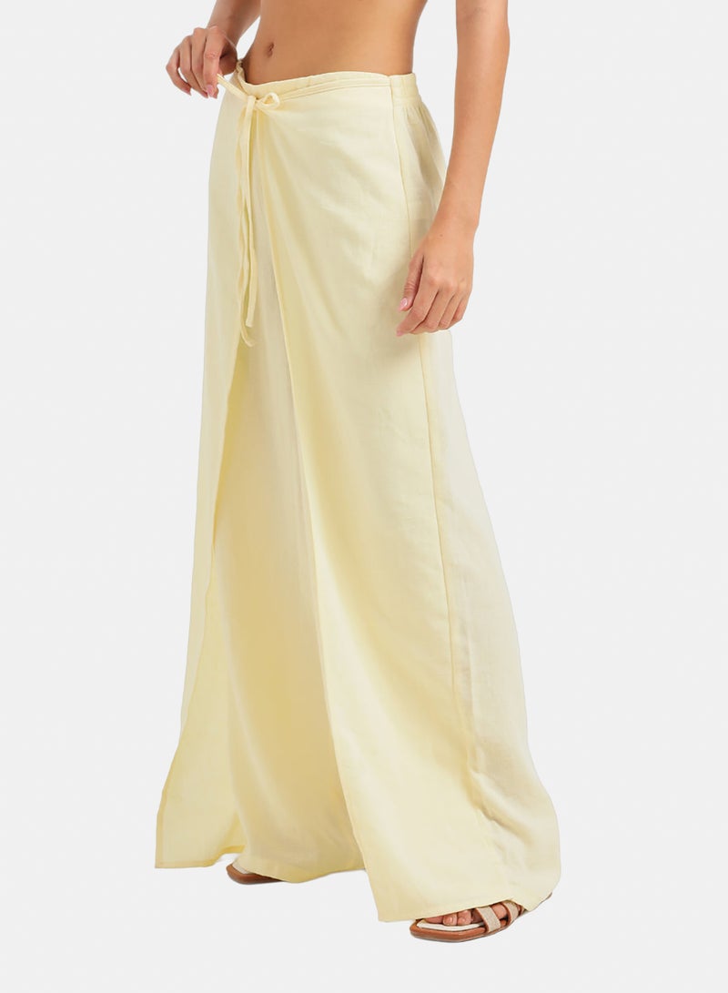 Carina Wide-Leg Wrap Pants - Image 3