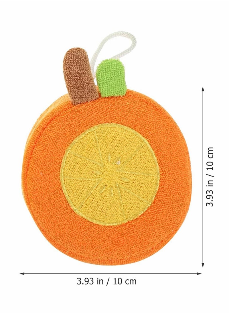 KASTWAVE - Kids Bath Sponge Cute Fruit Shape Body Loofah Shower Scrubber Exfoliating Washer Bath Ball Pouf Towel for Baby Toddler 6Pcs - Image 1