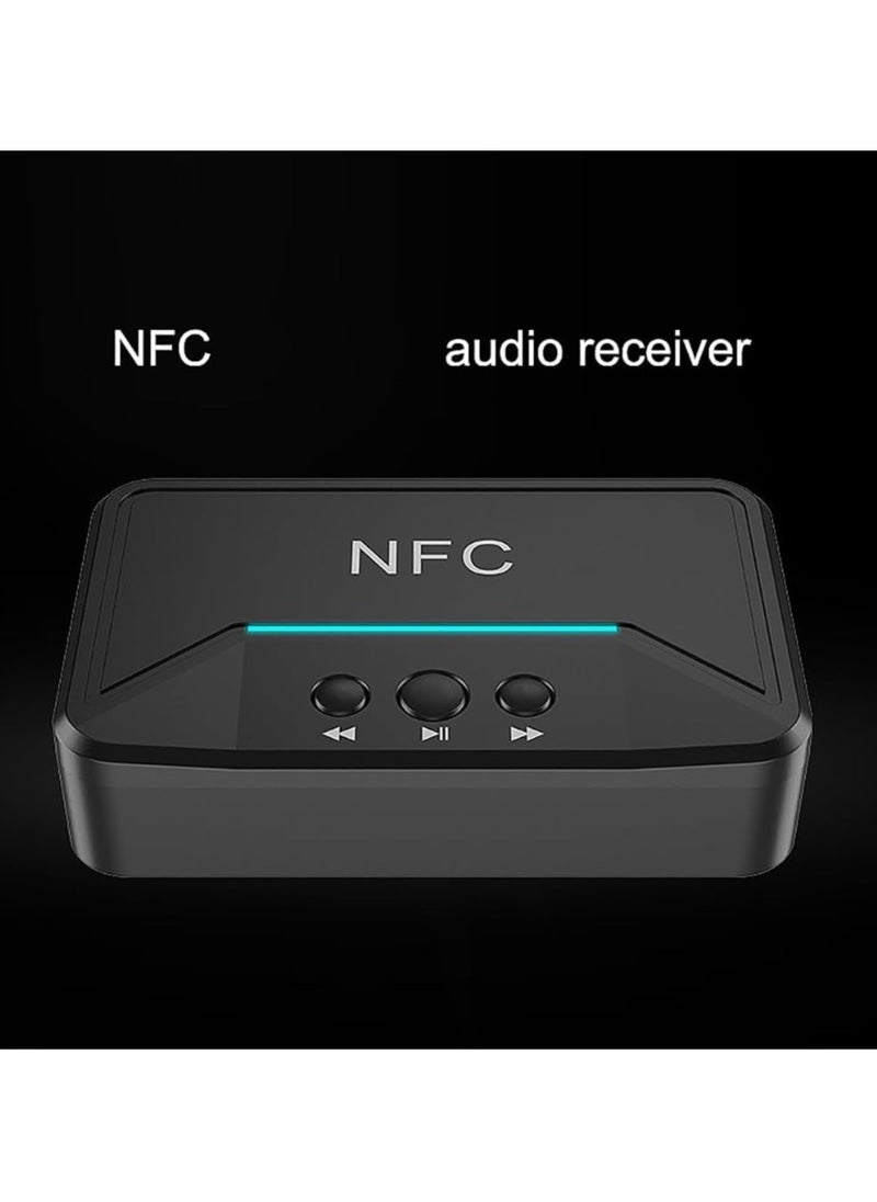 General - Bluetooth Audio Adapter for Music Streaming Audio System, Smart NFC A2DP RCA AUX 3.5MM Wireless Adapter, BT 5.0 Receiver for Car Speaker - Image 1