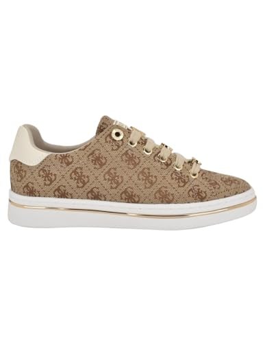 Guess Women's Stasey Sneaker, Medium Brown/Pink Logo 210, 6 - Image 2