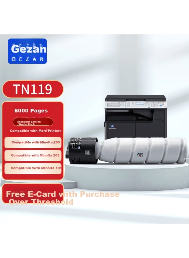 Gezan Tn119 Toner Cartridge For Konica Minolta Bizhub 205i 206 225i 235 185e 195 215 226 246 Multifunction Printer 7719 Toner 7721 Drum Unit - Image 4