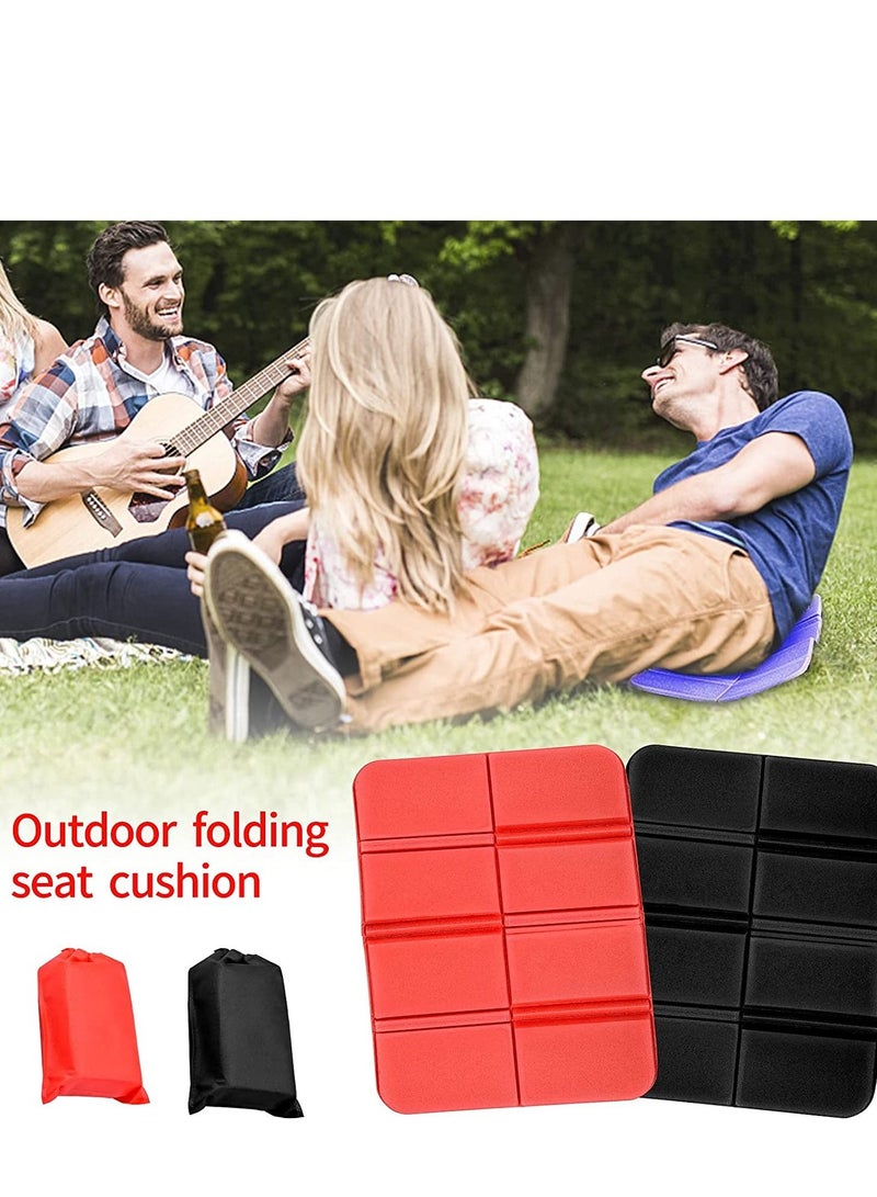 SYOSI Foldable Camping Mat Portable Waterproof Light Weight Hiking Seat Pad Insulated Foam Cushion Mat for Outdoor Stadium Seats Walkers Hiking Camping Park Picnic Playground 2PCS  - Image 4