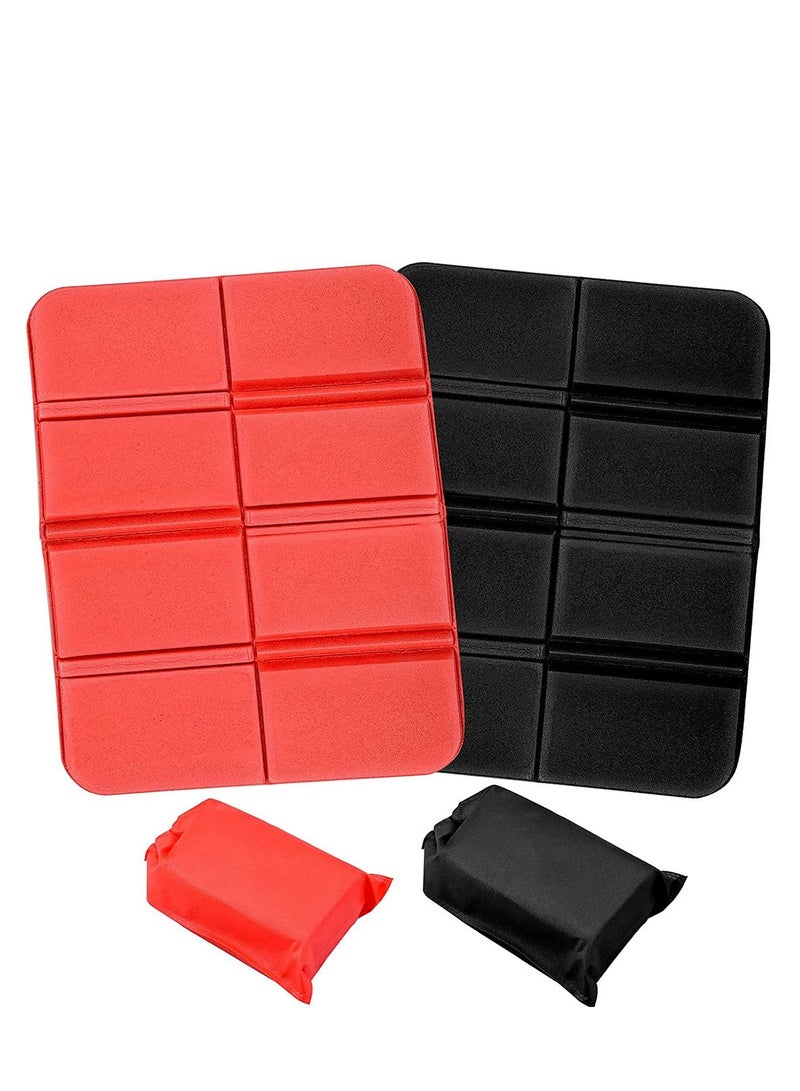 SYOSI Foldable Camping Mat Portable Waterproof Light Weight Hiking Seat Pad Insulated Foam Cushion Mat for Outdoor Stadium Seats Walkers Hiking Camping Park Picnic Playground 2PCS  - Image 1