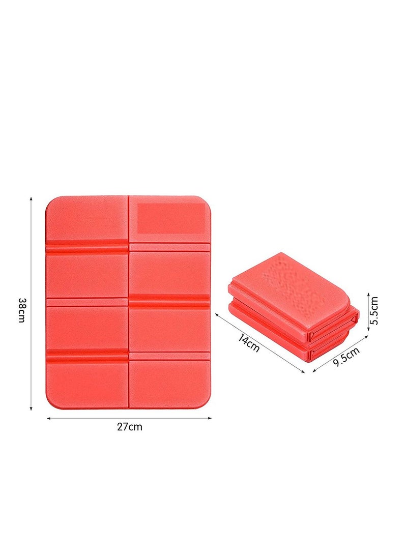 SYOSI Foldable Camping Mat Portable Waterproof Light Weight Hiking Seat Pad Insulated Foam Cushion Mat for Outdoor Stadium Seats Walkers Hiking Camping Park Picnic Playground 2PCS  - Image 2