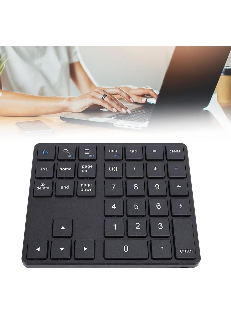 35 Keys Number Keyboard Pad, External Mini Slim Keyboard with Receiver Wireless, Bluetooth Number Keypad External Number Keypad - Image 4