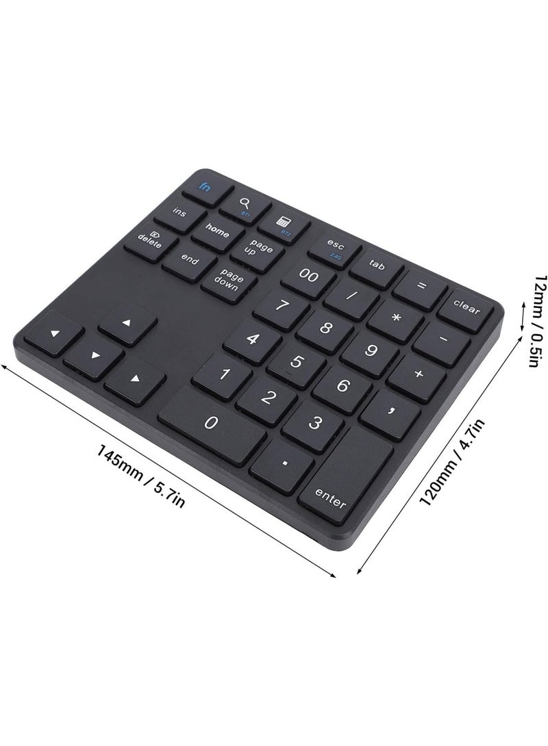 35 Keys Number Keyboard Pad, External Mini Slim Keyboard with Receiver Wireless, Bluetooth Number Keypad External Number Keypad - Image 3