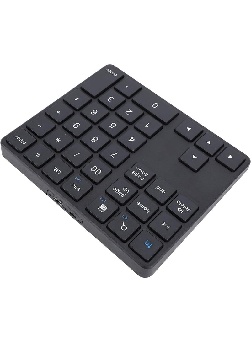 35 Keys Number Keyboard Pad, External Mini Slim Keyboard with Receiver Wireless, Bluetooth Number Keypad External Number Keypad - Image 2