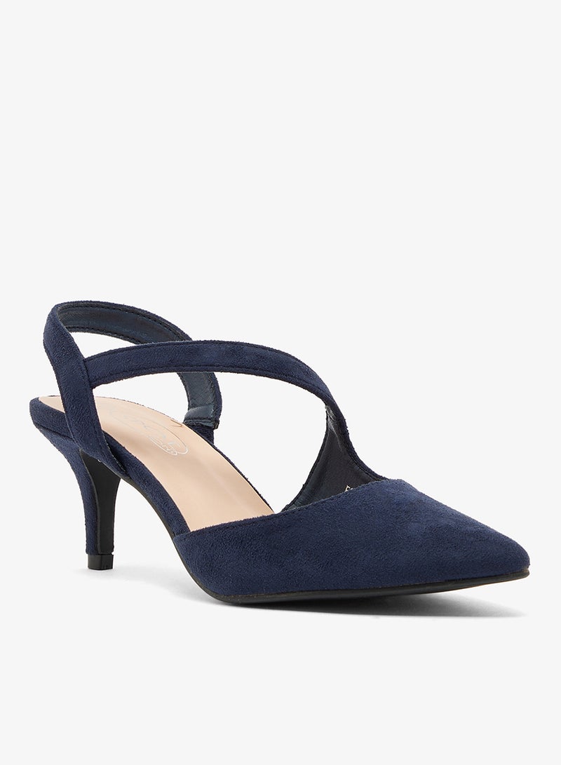 سبوت أون حذاء بكعب متوسط بحزام خلفي - Image 2