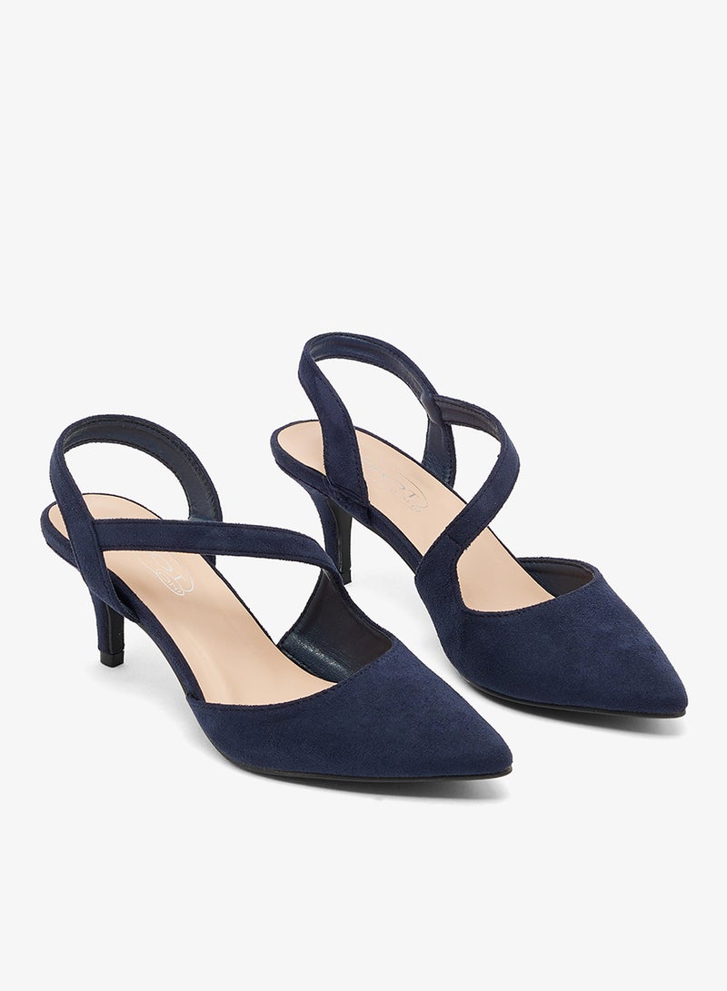 سبوت أون حذاء بكعب متوسط بحزام خلفي - Image 4