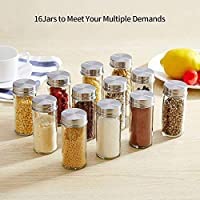 VBM Round Revolving Stainless Steel Space Saving Kitchen Storage Organizer for Seasoning Dried Herbs spice rack 16 pcs - Image 5