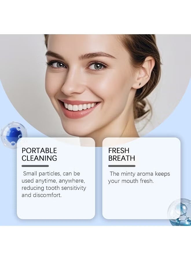 Feimuko Mouth Rinse Tablets Clean Teeth Long-Lasting Freshness | Portable Travel Pack No Need to Rinse Fresh Breath | Post-Meal Oral Care Portable Candy Tablets Suitable for Office and Travel - Image 3