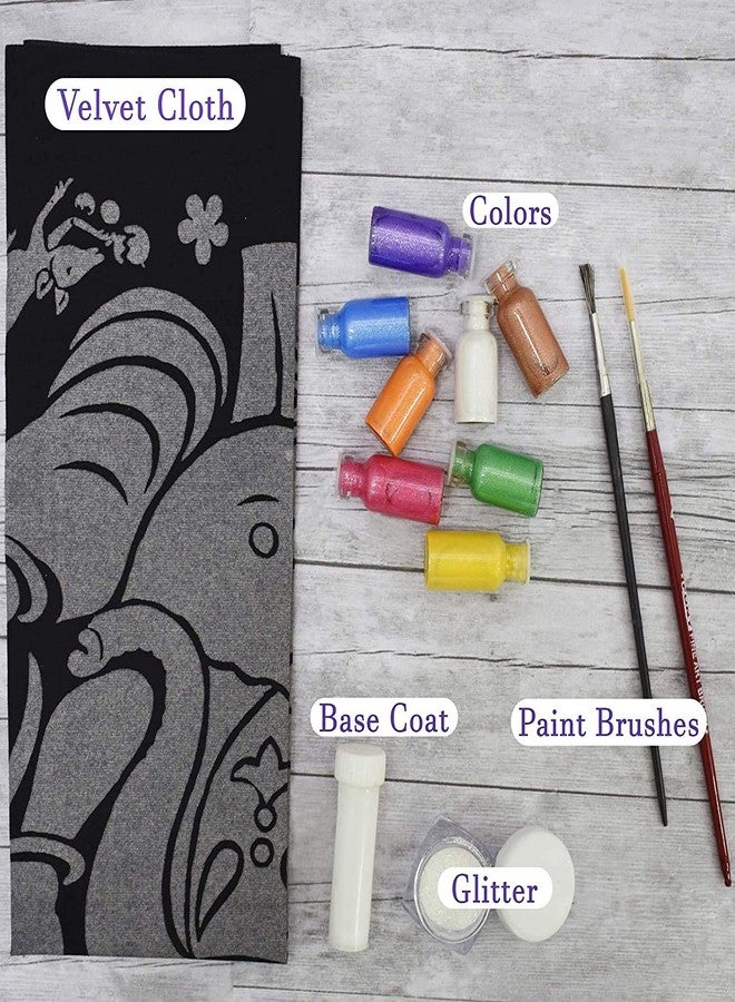 ALEVAN Emboss Painting Kit for Children(Design 15 Navratri) - Image 2