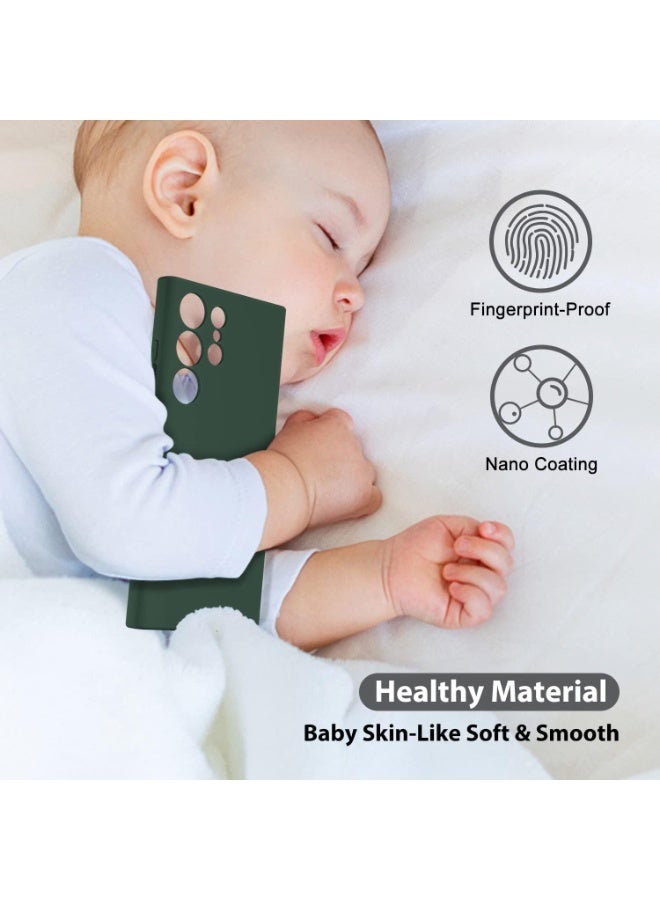 Houmt Samsung Galaxy S22 Ultra Phone Case Liquid Silicone Slim Thin Soft Rubber Case Plain Smooth Gel Cover for Samsung Galaxy S22 Ultra 6.8-inch - Image 5