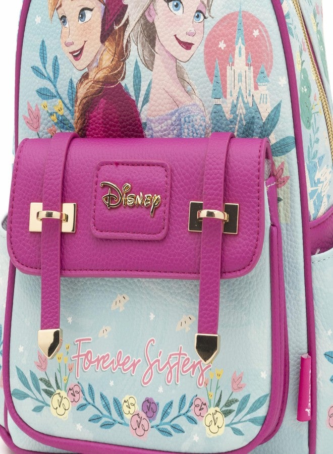 Wondapop - Frozen - Elsa and Anna 11" Vegan Leather Fashion Mini Backpack - Image 4